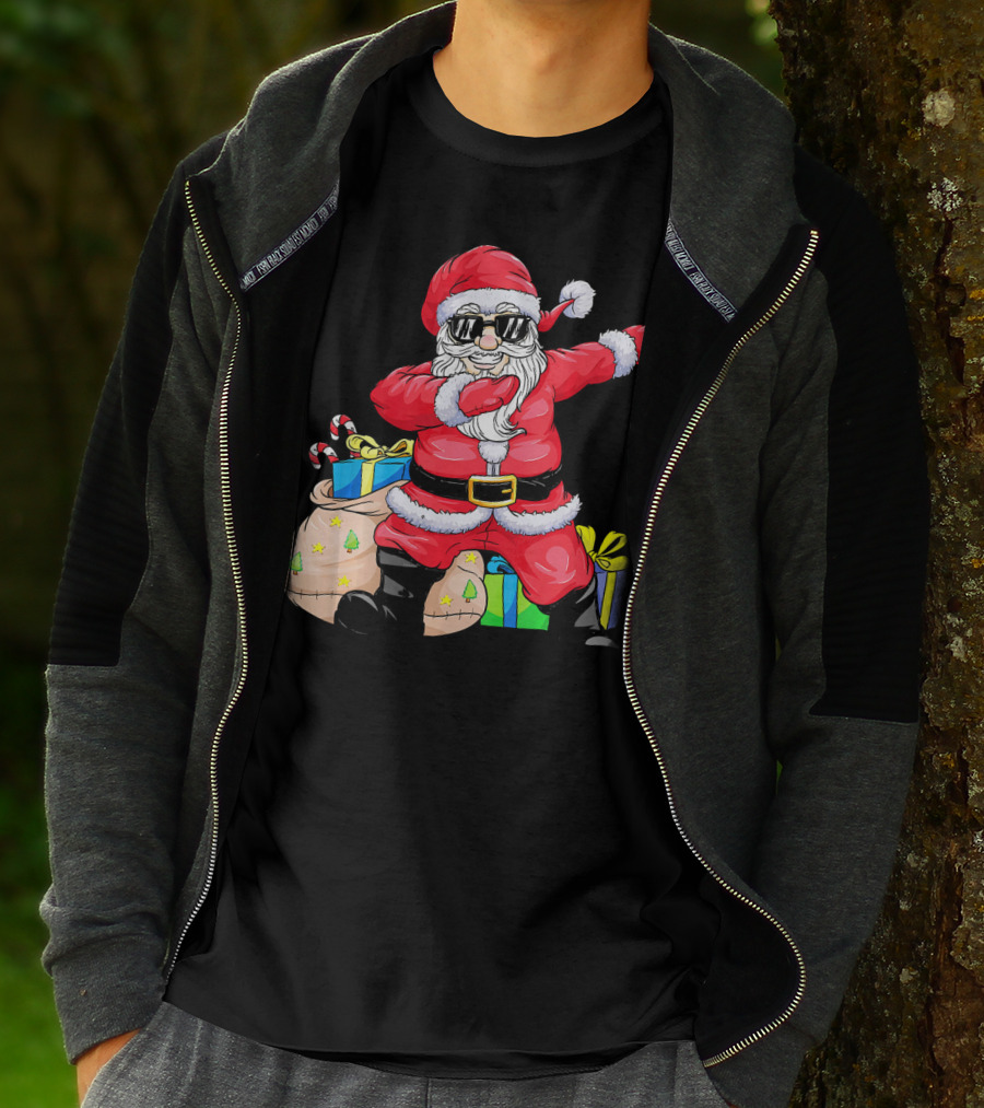 Funny Dabbing Santa Claus Xmas Merr Christmas Gifts T-Shirt