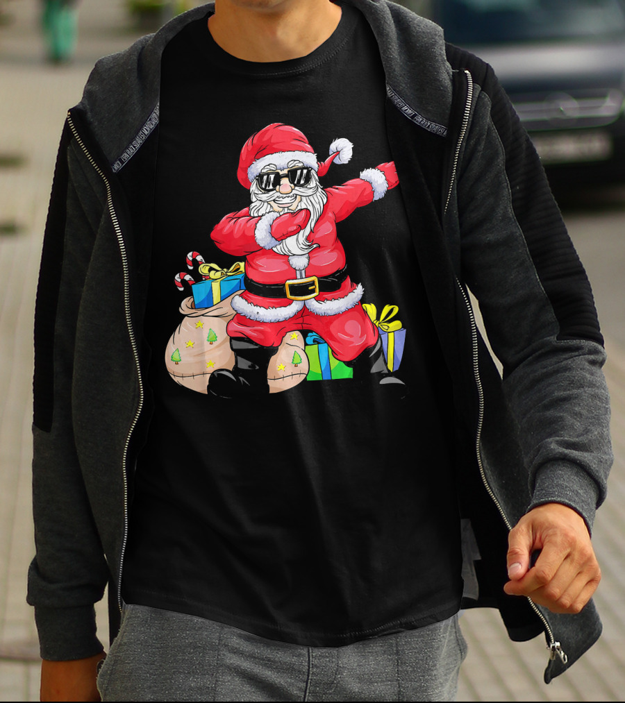 Funny Dabbing Santa Claus Xmas Merr Christmas Gifts T-Shirt