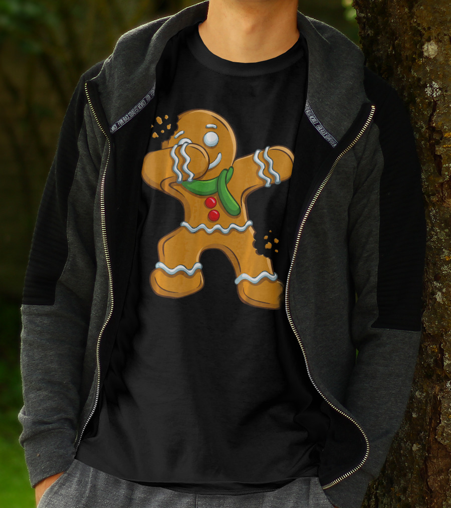 Dabbing Gingerbread Man Christmas Cookies Dance T-Shirt