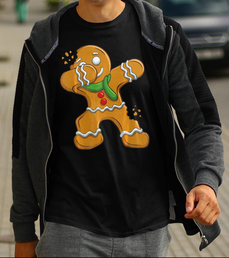 Dabbing Gingerbread Man Christmas Cookies Dance T-Shirt