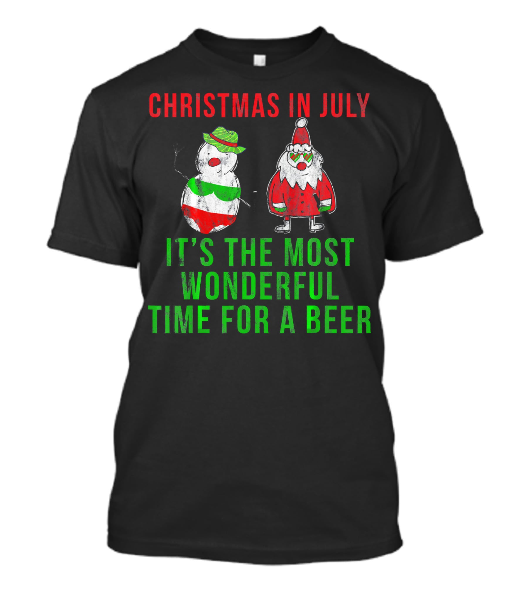 Christmas In July It's The Most Wonderful Time For A Beer T-Shirt