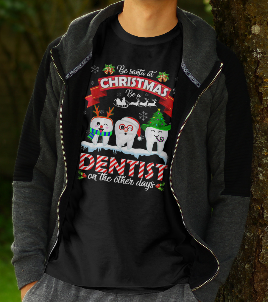 Be Santa At Christmas Be A Dentist On The Other Days T-Shirt