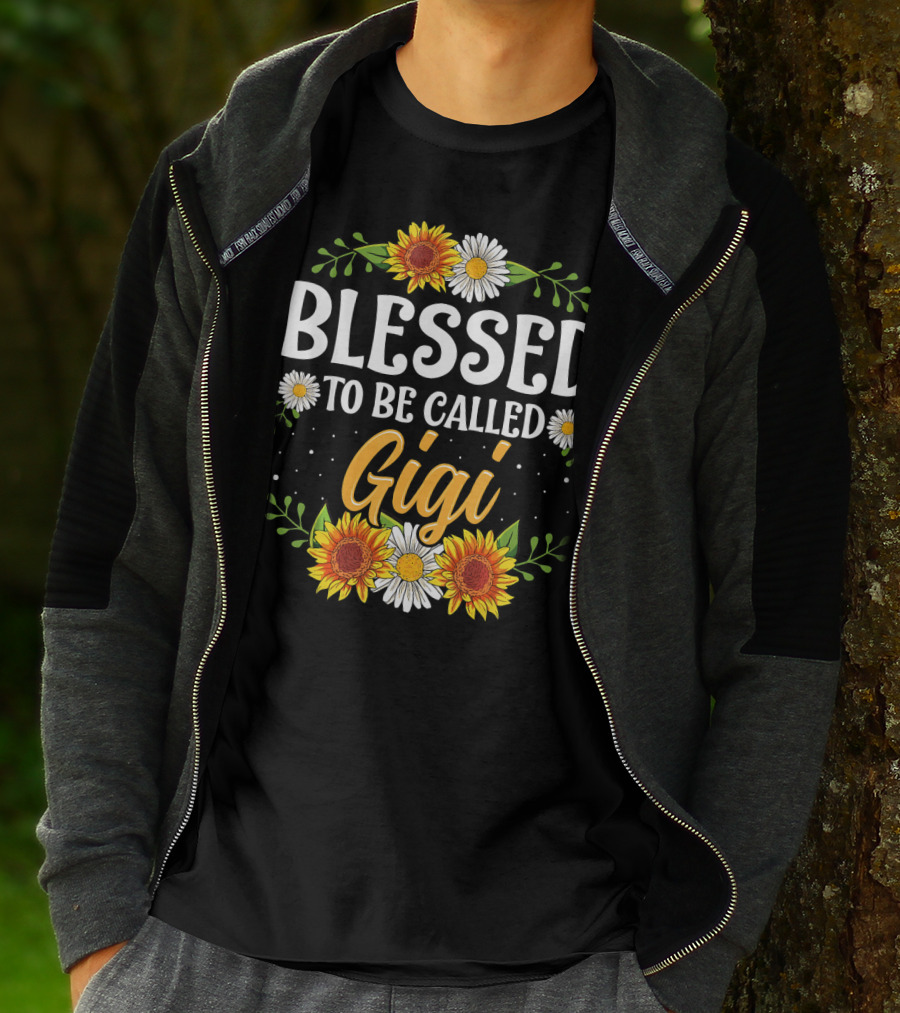 Blessed To Be Called Gigi Sunflowers And Daisies T-Shirt