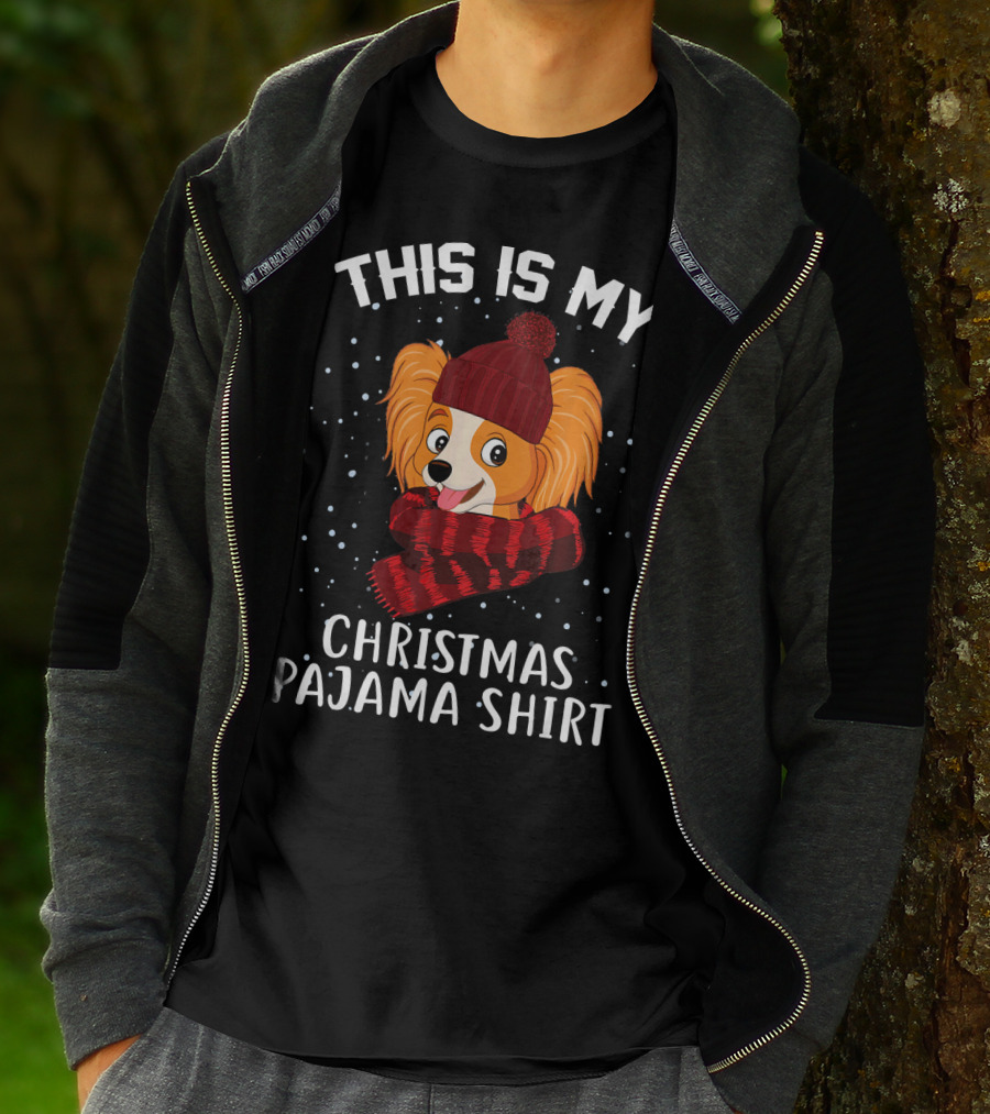 This Is My Christmas Pajama Shirt Papillon T-Shirt