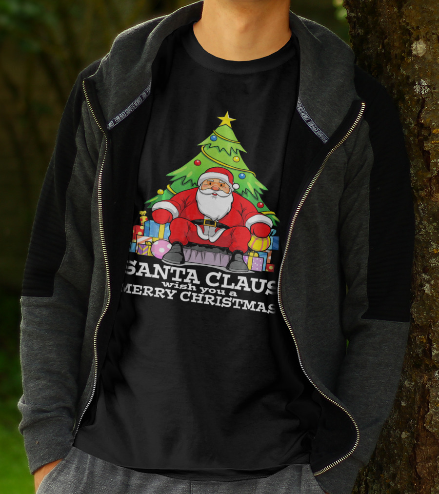 Santa Claus Wish You A Merry Christmas T-Shirt