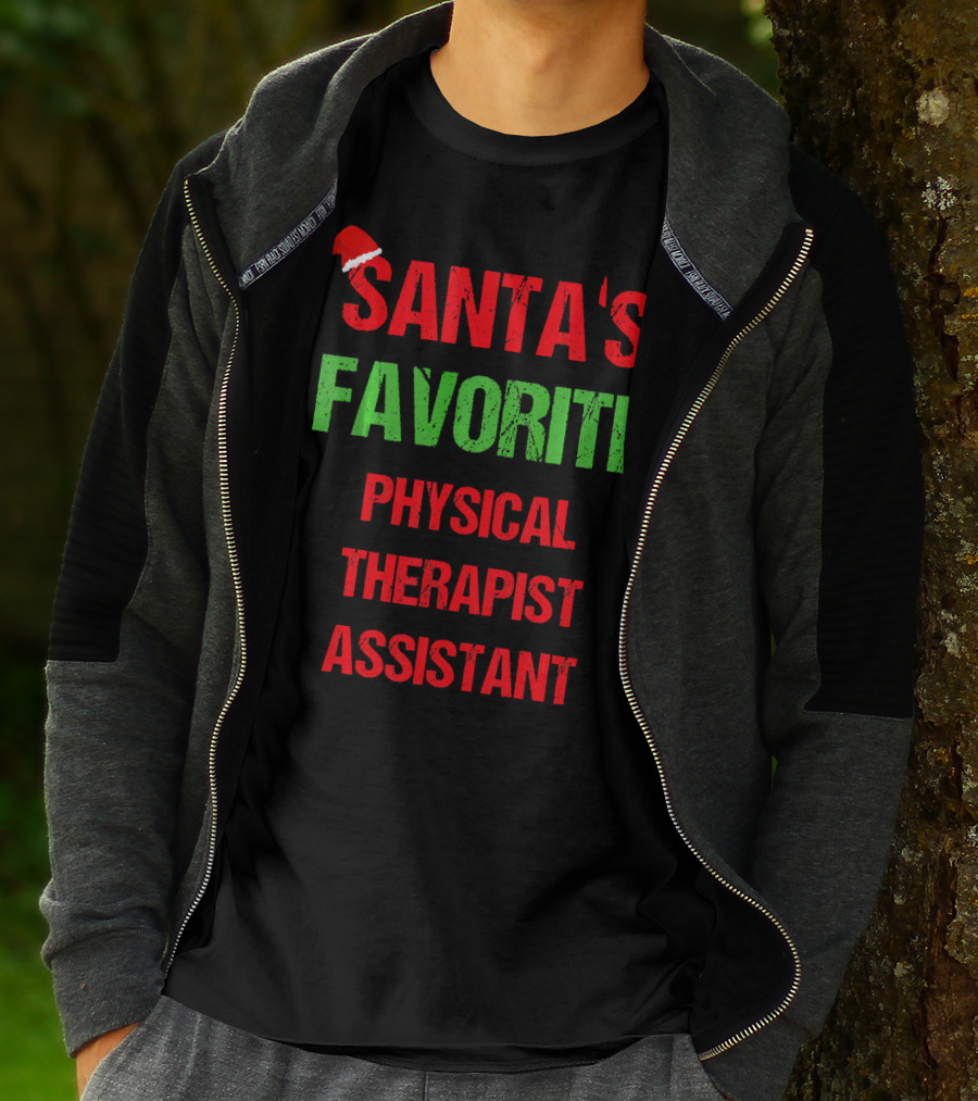 Santa's Favorite Physical Therapist Assistant T-Shirt