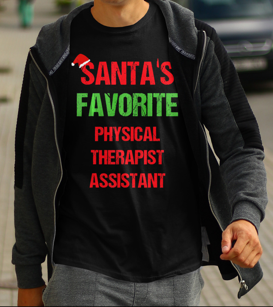 Santa's Favorite Physical Therapist Assistant T-Shirt
