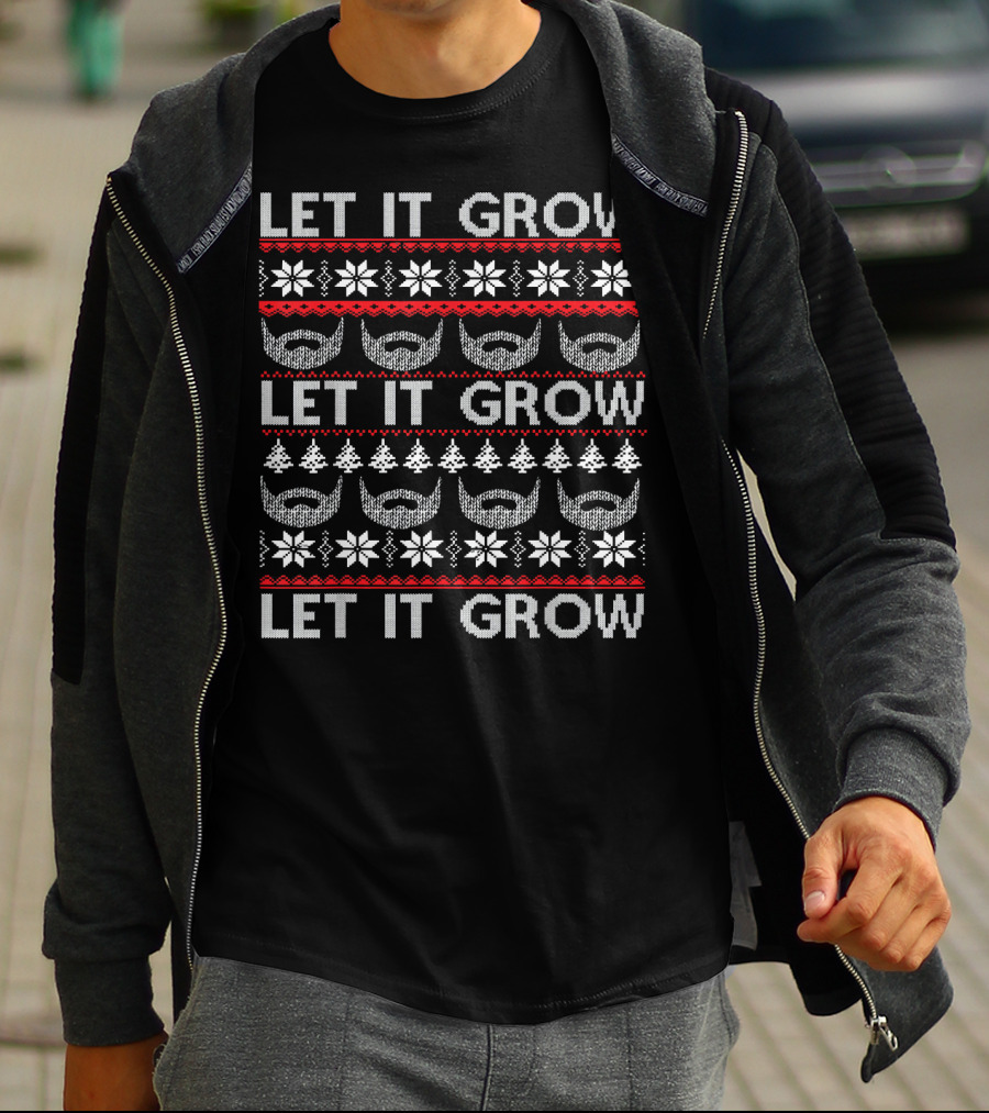 LET IT GROW BEARD CHRISTMAS T-Shirt