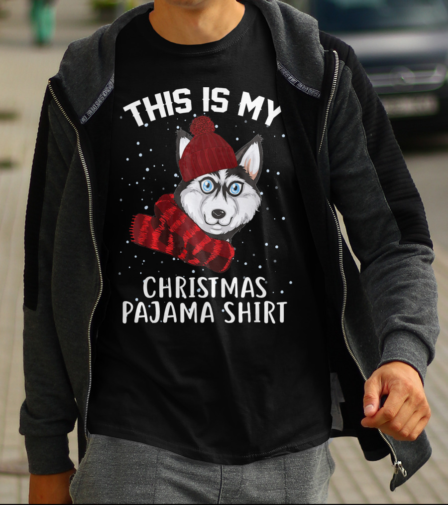 This Is My Christmas Pajama Shirt Husky T-Shirt