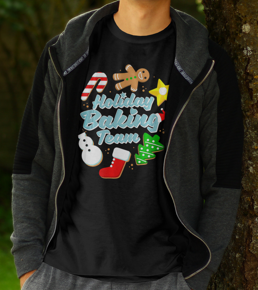 Holiday Baking Team Ugly Christmas Funny Baker T-Shirt