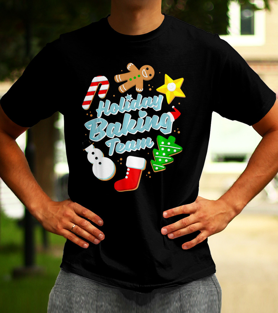 Holiday Baking Team Ugly Christmas Funny Baker T-Shirt