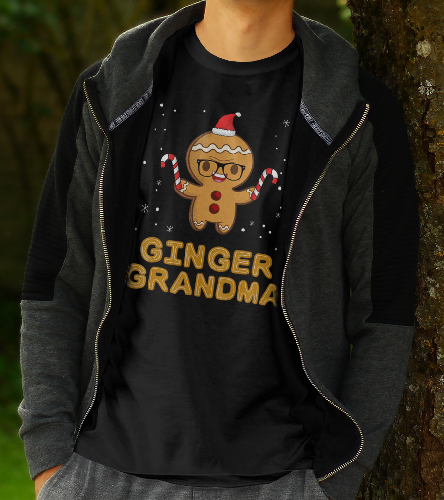 Ginger Grandma Matching Gingerbread Family T-Shirt