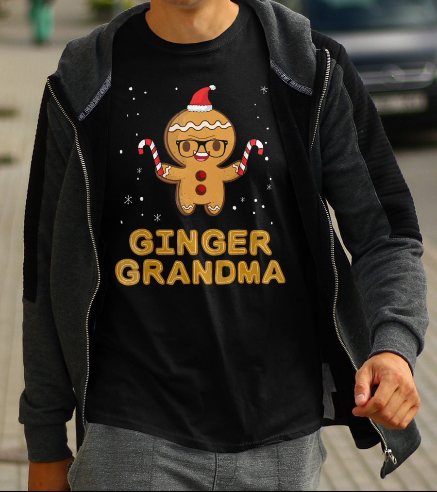 Ginger Grandma Matching Gingerbread Family T-Shirt