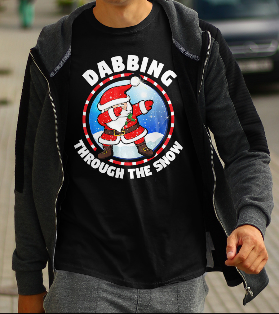 Dabbing Through The Snow Dab Santa T-Shirt