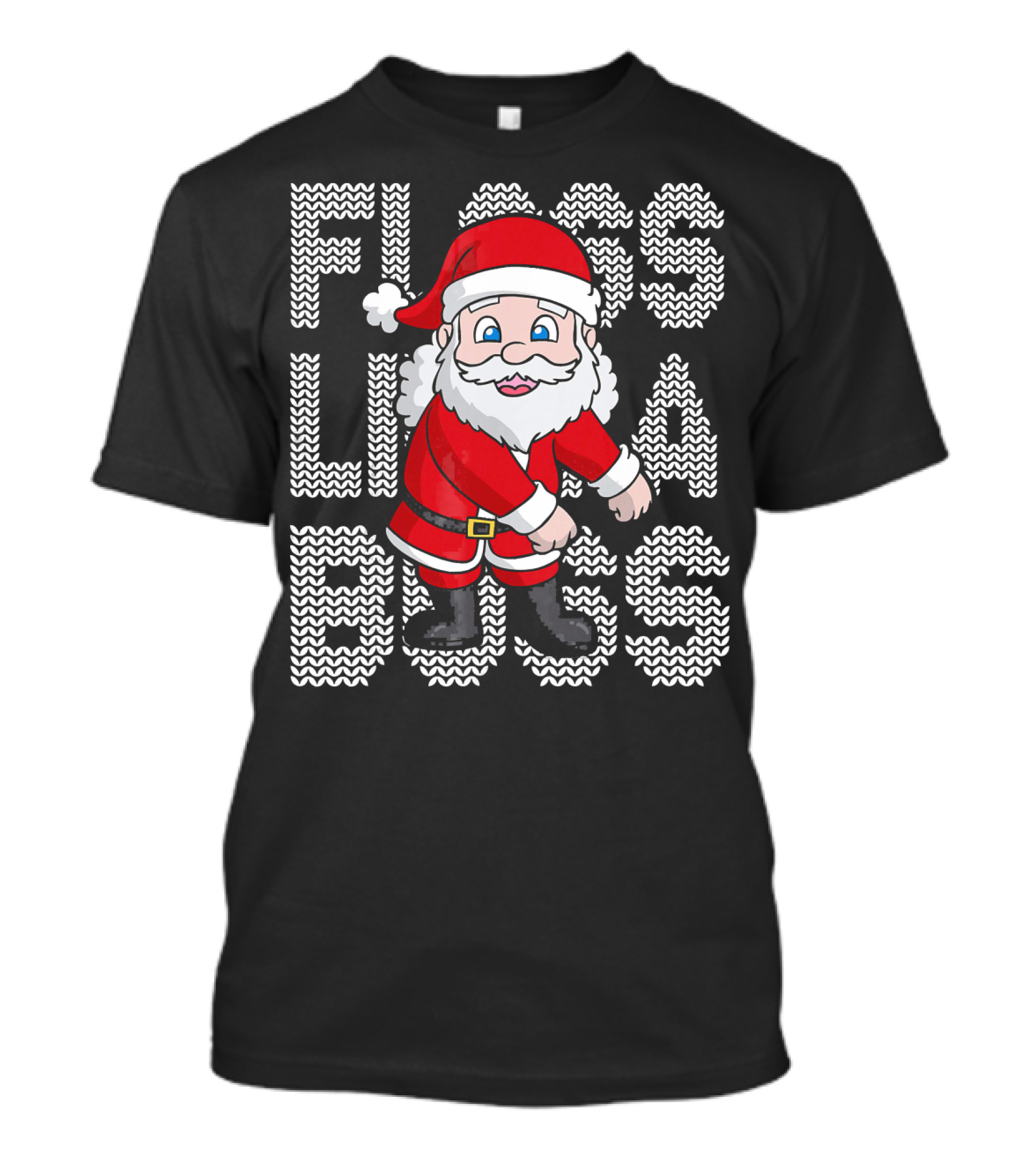 Santa Floss Like A Boss Christmas Kids T-Shirt