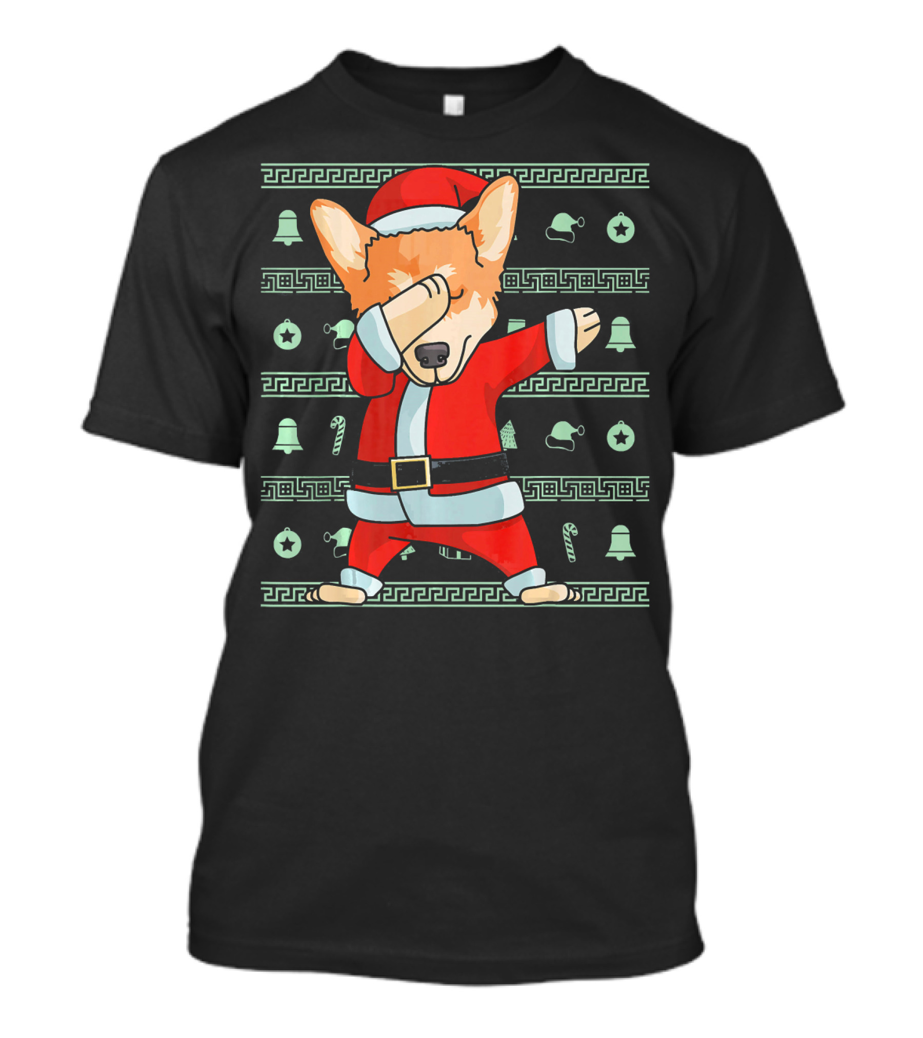 Corgi Santa Dabbing Christmas T-Shirt