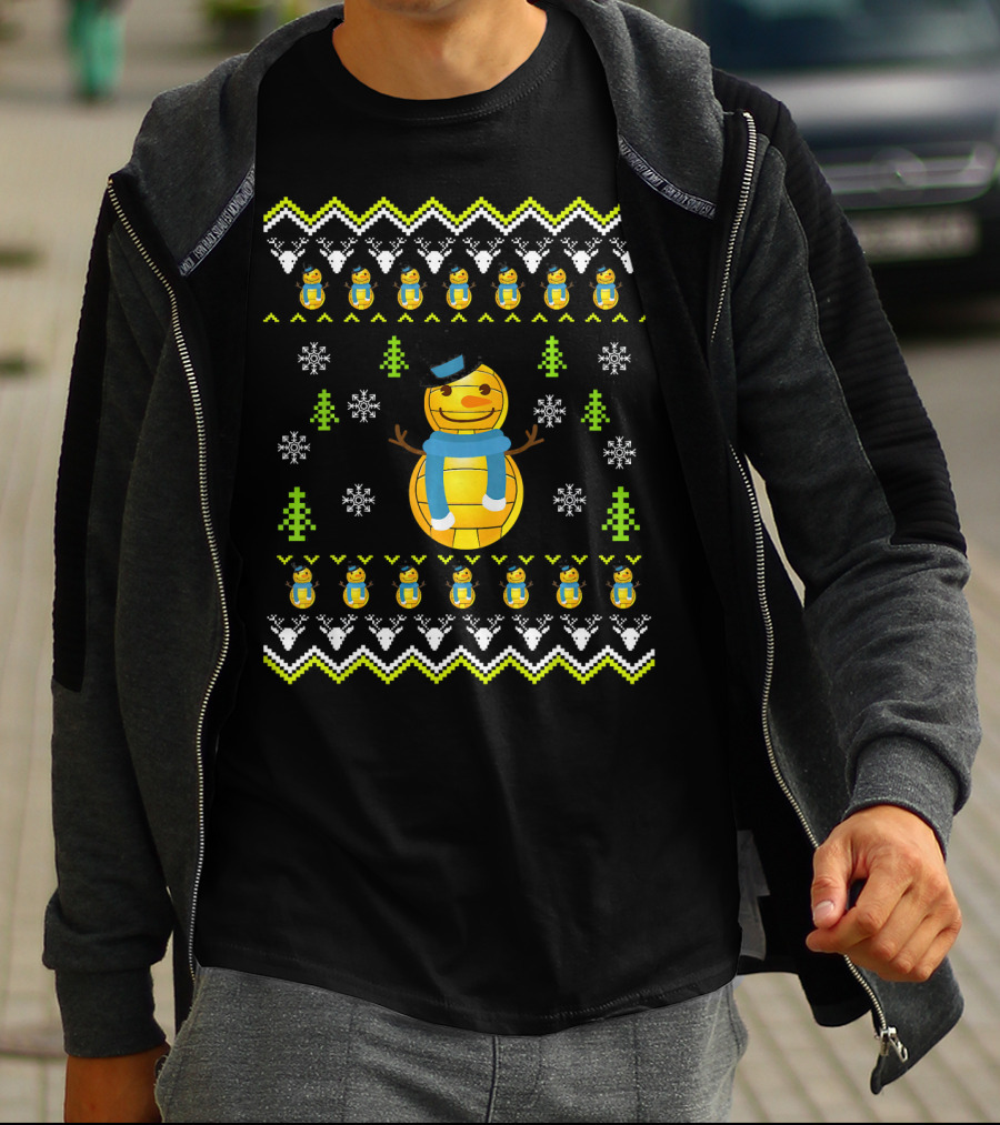Water Polo Snowman Ugly Christmas T-Shirt