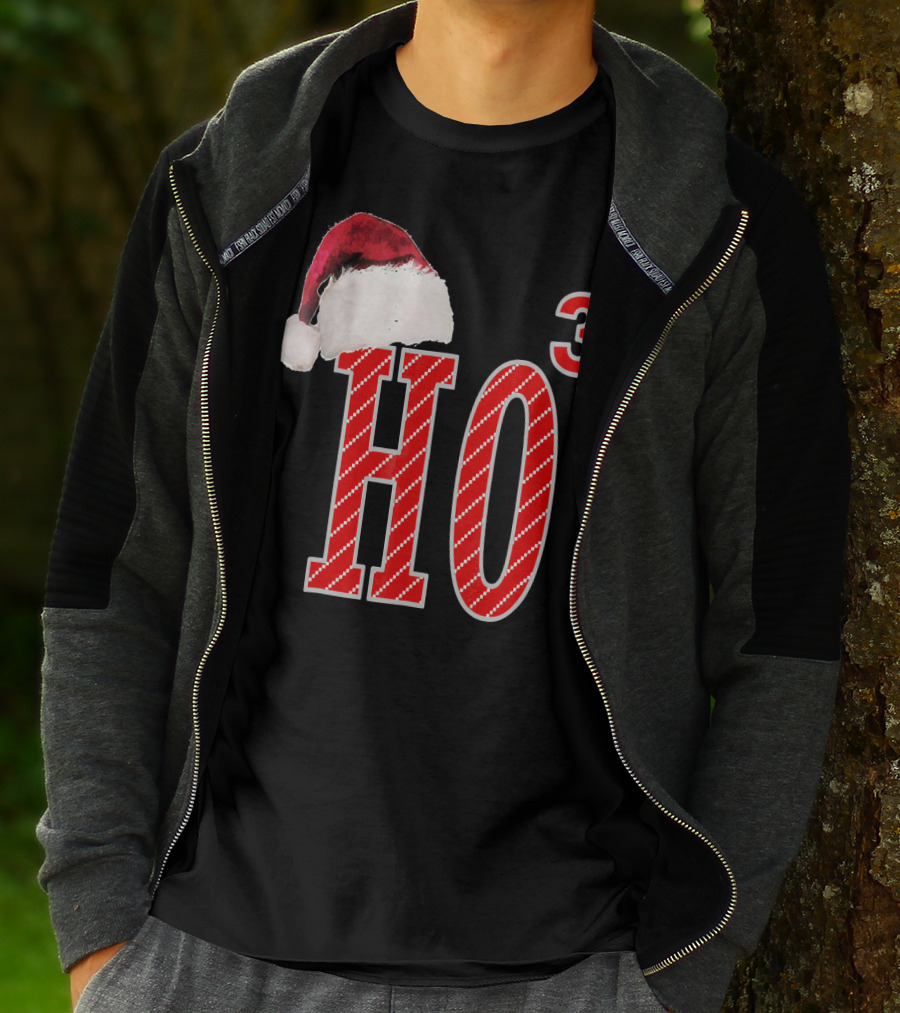 Ugly Christmas Santa Hat Ho Ho³ T-Shirt