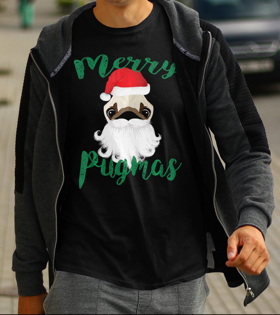 Merry Pugmas Pug Pug T-Shirt