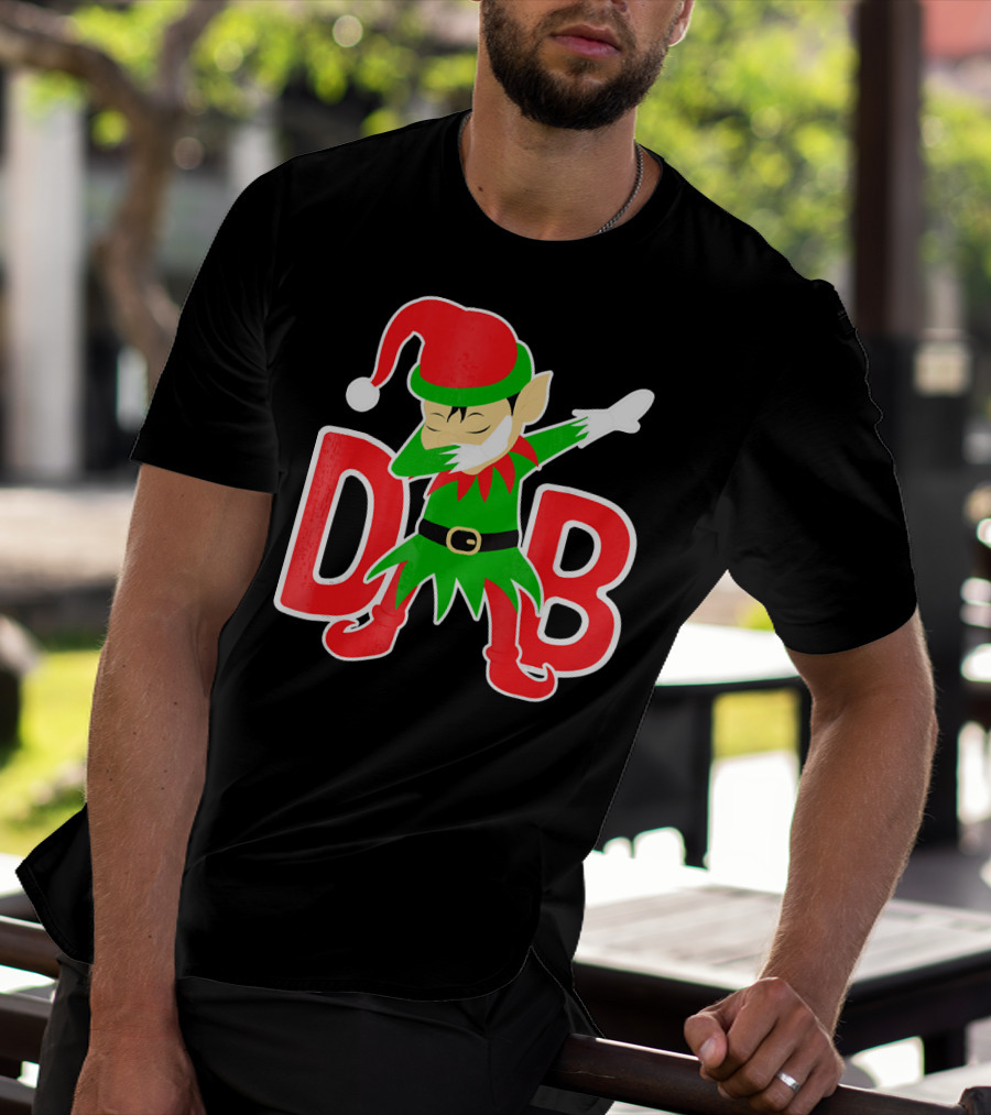 Dabbing Christmas Elf Cute Christmas Holidays T-Shirt
