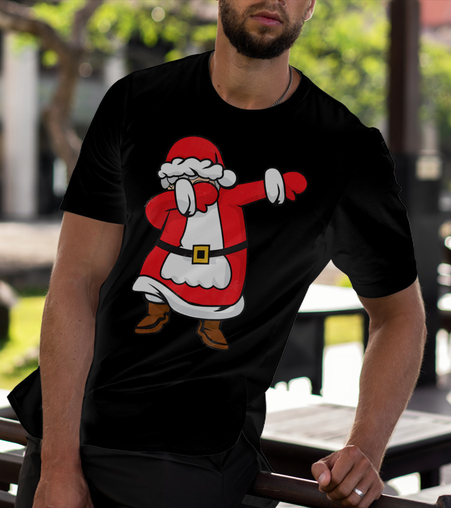 Mrs. Santa Claus Dabbing Christmas Fun T-Shirt