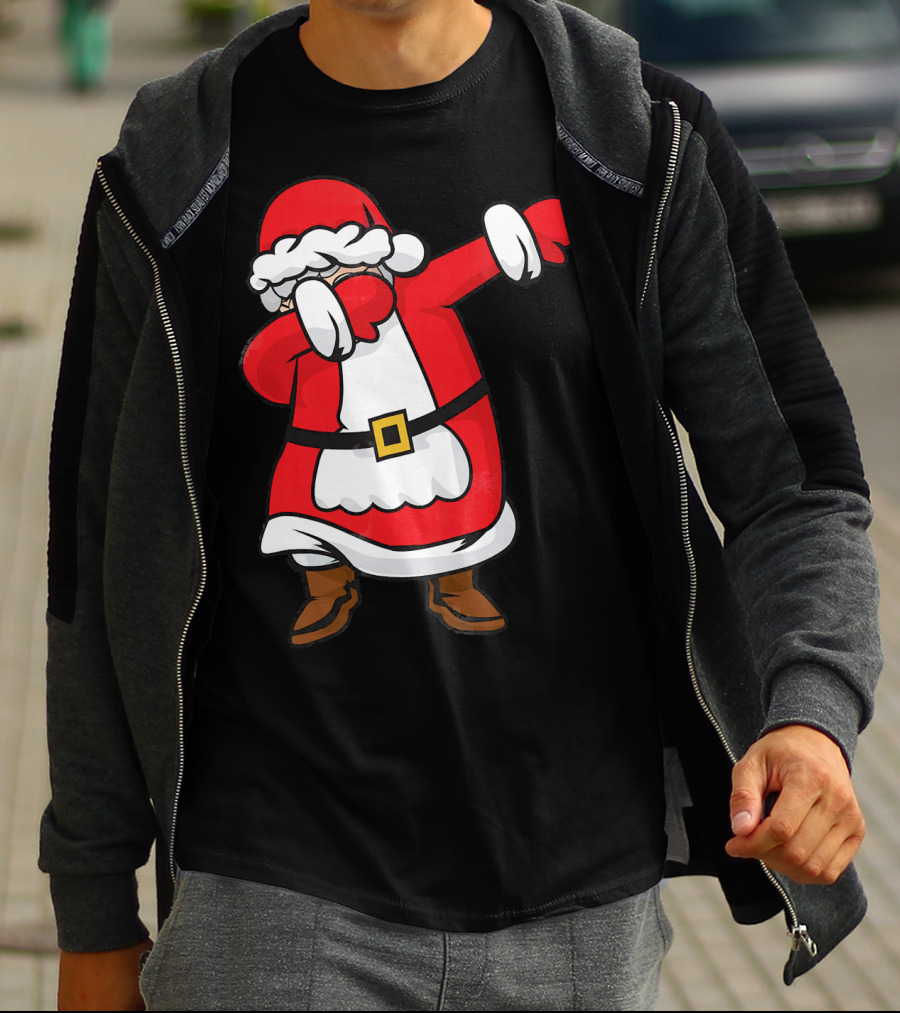 Mrs. Santa Claus Dabbing Christmas Fun T-Shirt