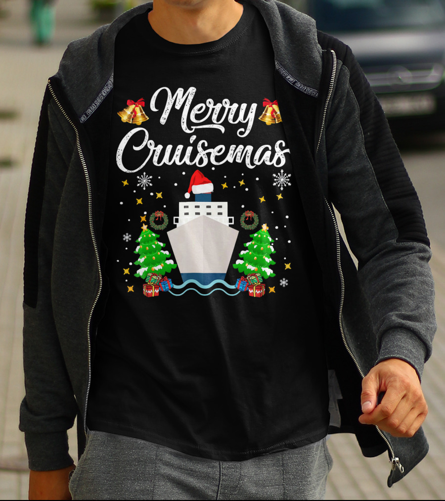 Merry Cruisemas Cruise Ship Christmas Holiday Family Adventure T-Shirt