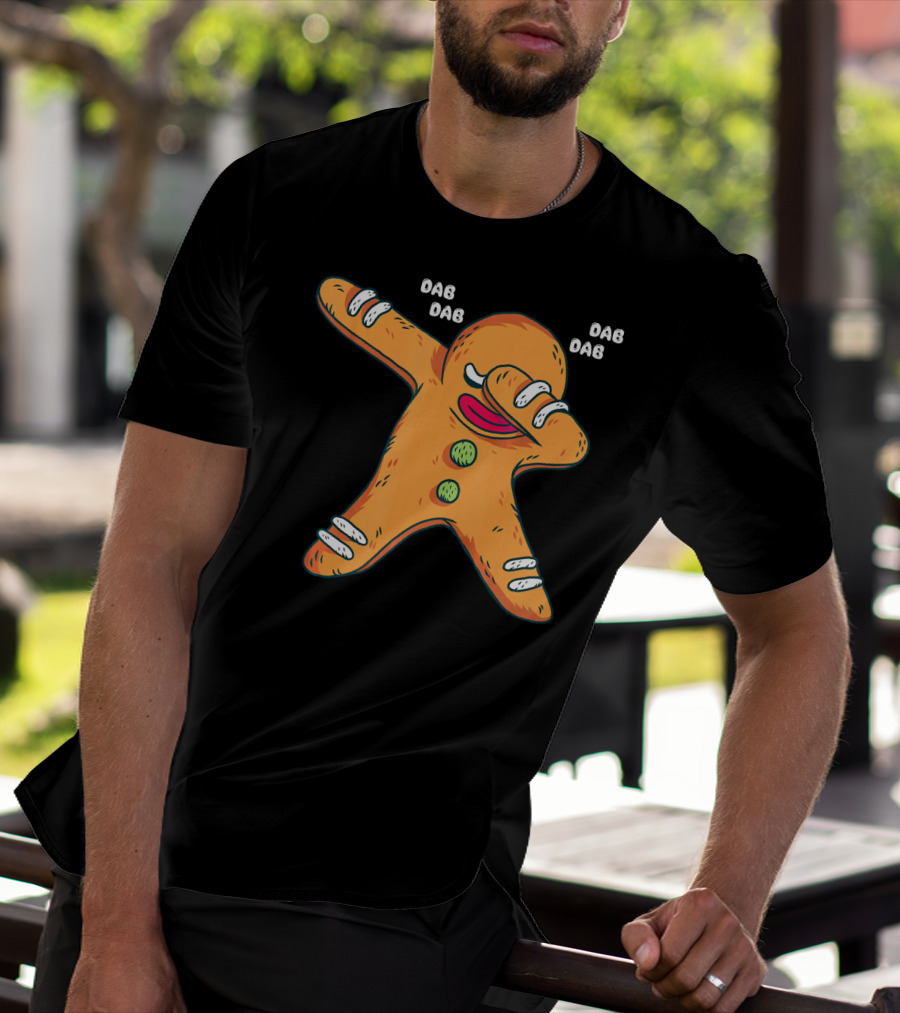 Dab Dab Gingerbread Cookie Christmas Dance T-Shirt