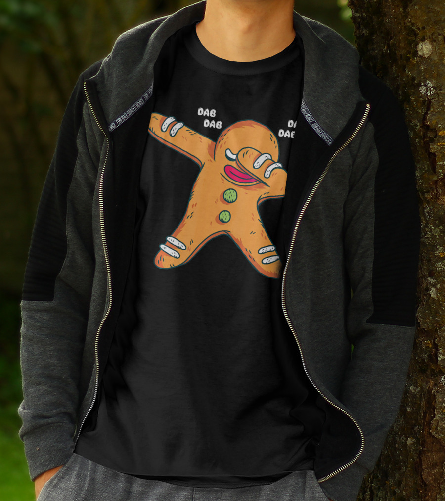 Dab Dab Gingerbread Cookie Christmas Dance T-Shirt