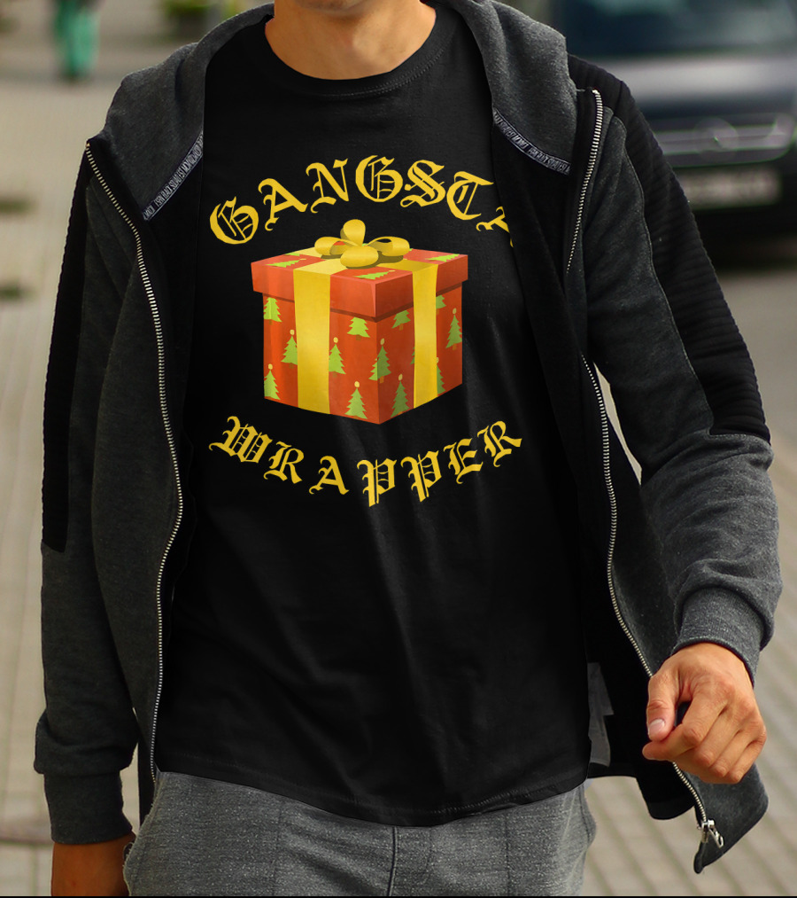 Gangsta Wrapper Funny Christmas Present T-Shirt