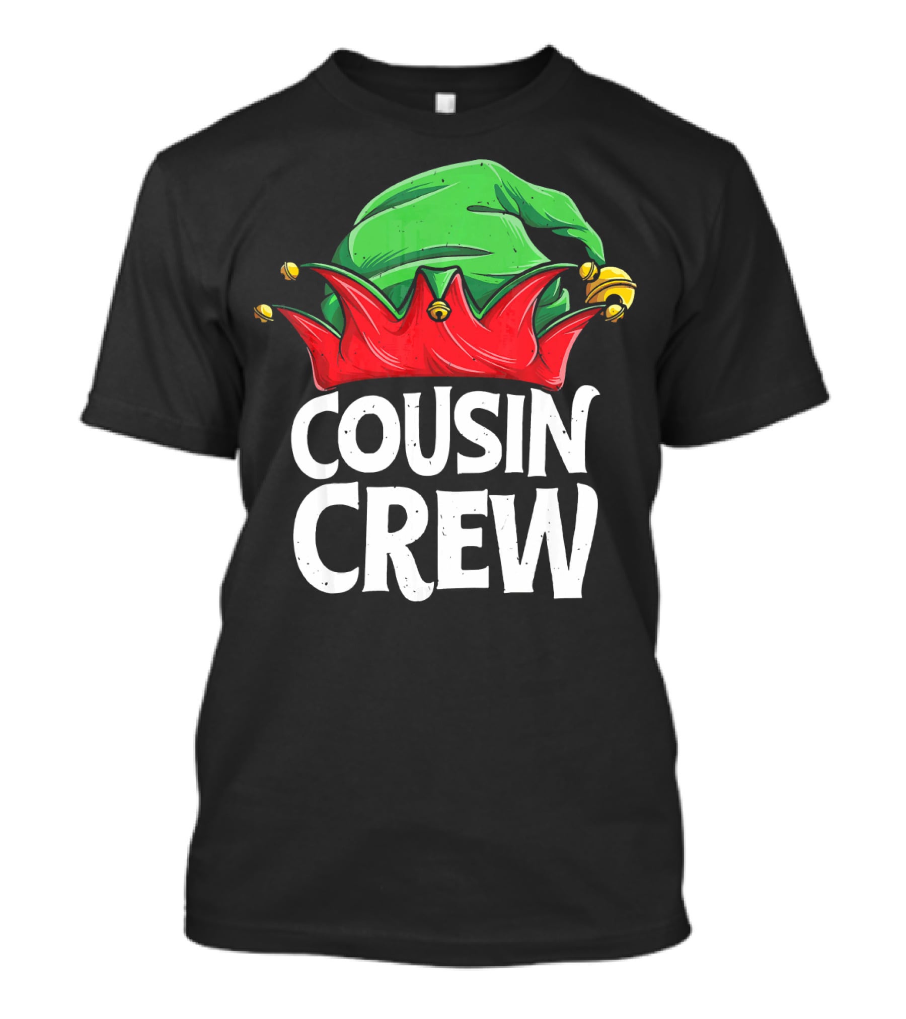 Cousin Crew Elf Christmas Jester Hat T-Shirt