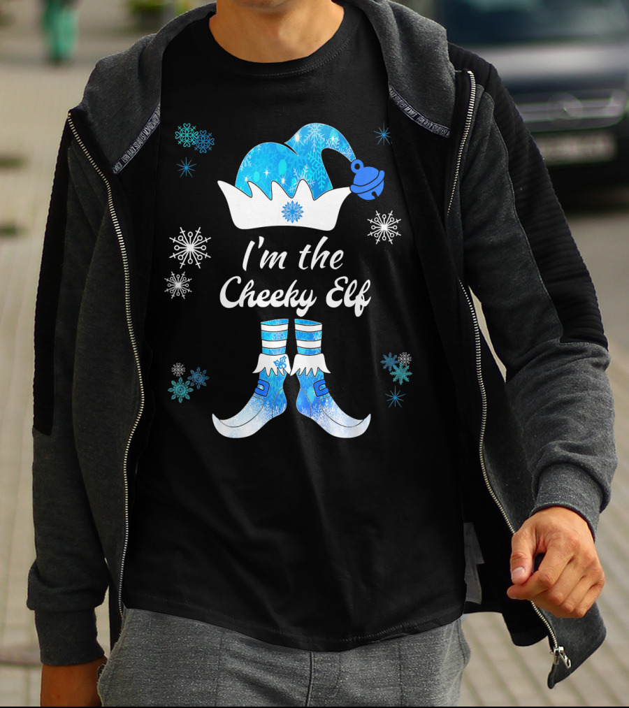 I'm The Cheeky Elf Snowflakes Family Matching Group T-Shirt