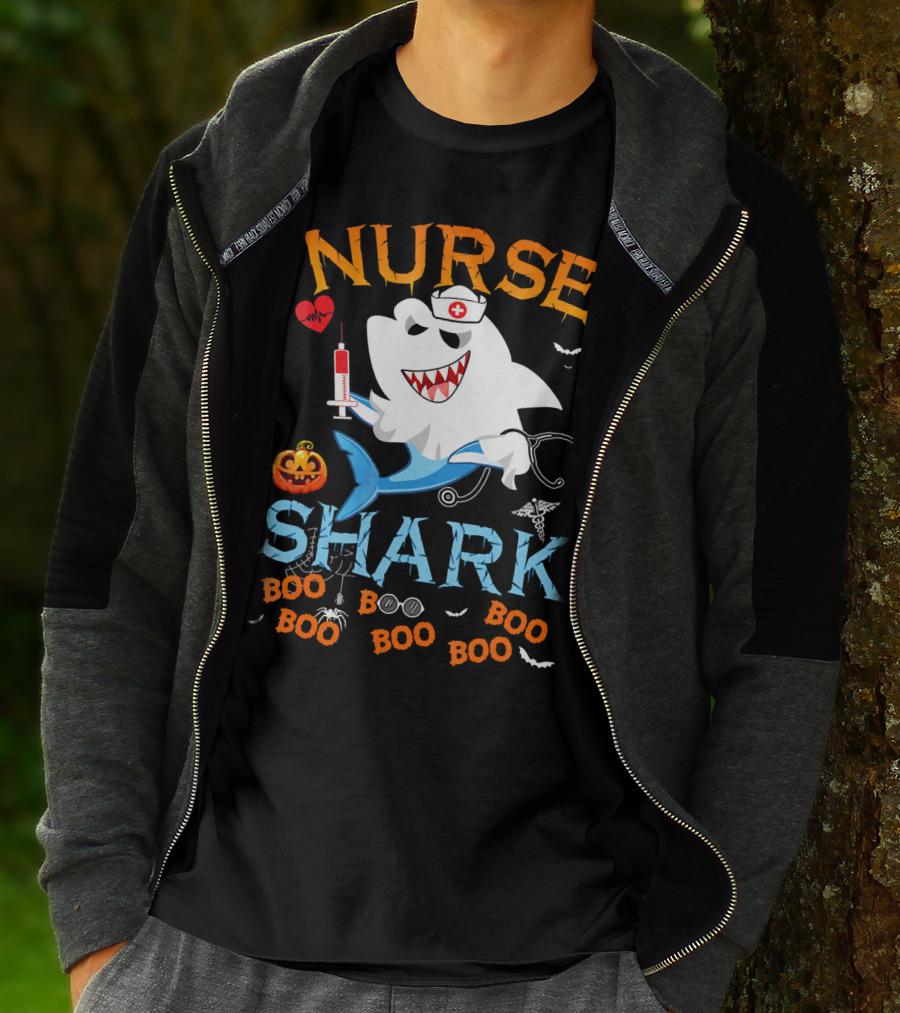 Nurse Shark Halloween Boo Scary Nurse Shark T-Shirt