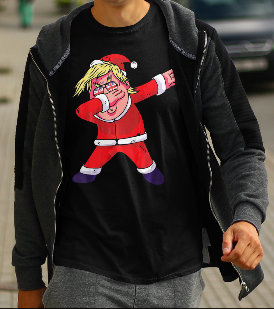 Dabbing Santa Claus With Sunglasses And Santa Hat T-Shirt