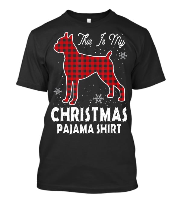 This Is My Christmas Boxer Dog Pajama T-Shirt