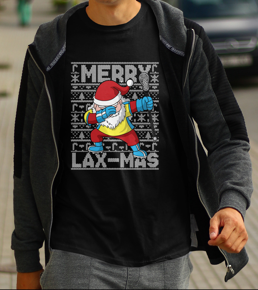 Merry Lax-Mas Ugly ChristmasDabbing T-Shirt