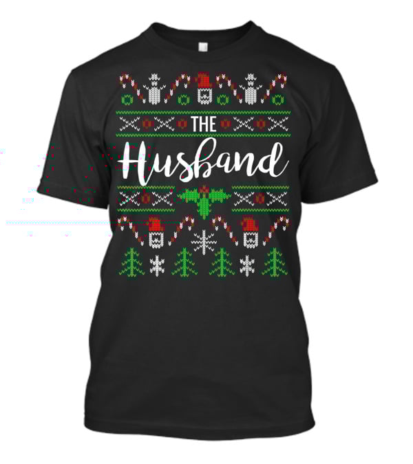 The Husband Married Couples Matching Ugly Christmas T-Shirt