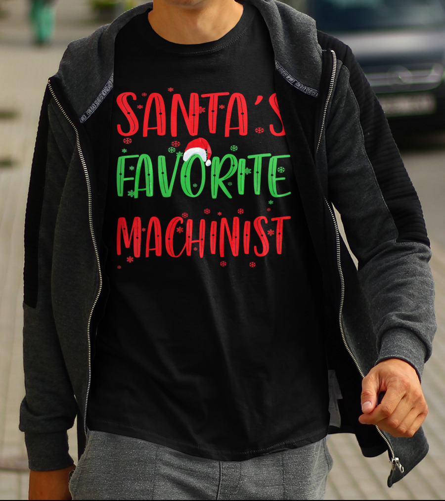 Santa's Favorite Machinist T-Shirt