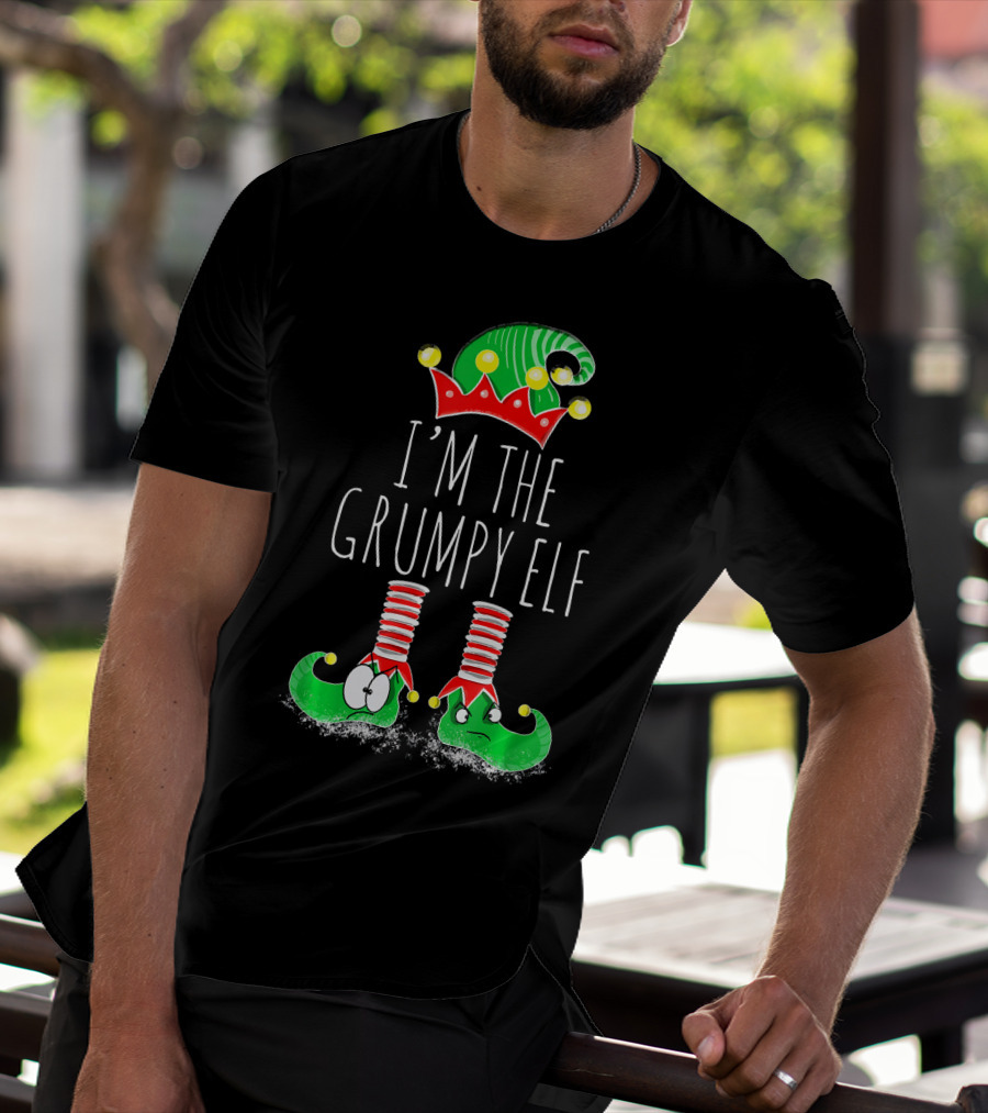 I'm The Grumpy Elf Christmas Elf Matching Family Me T-Shirt