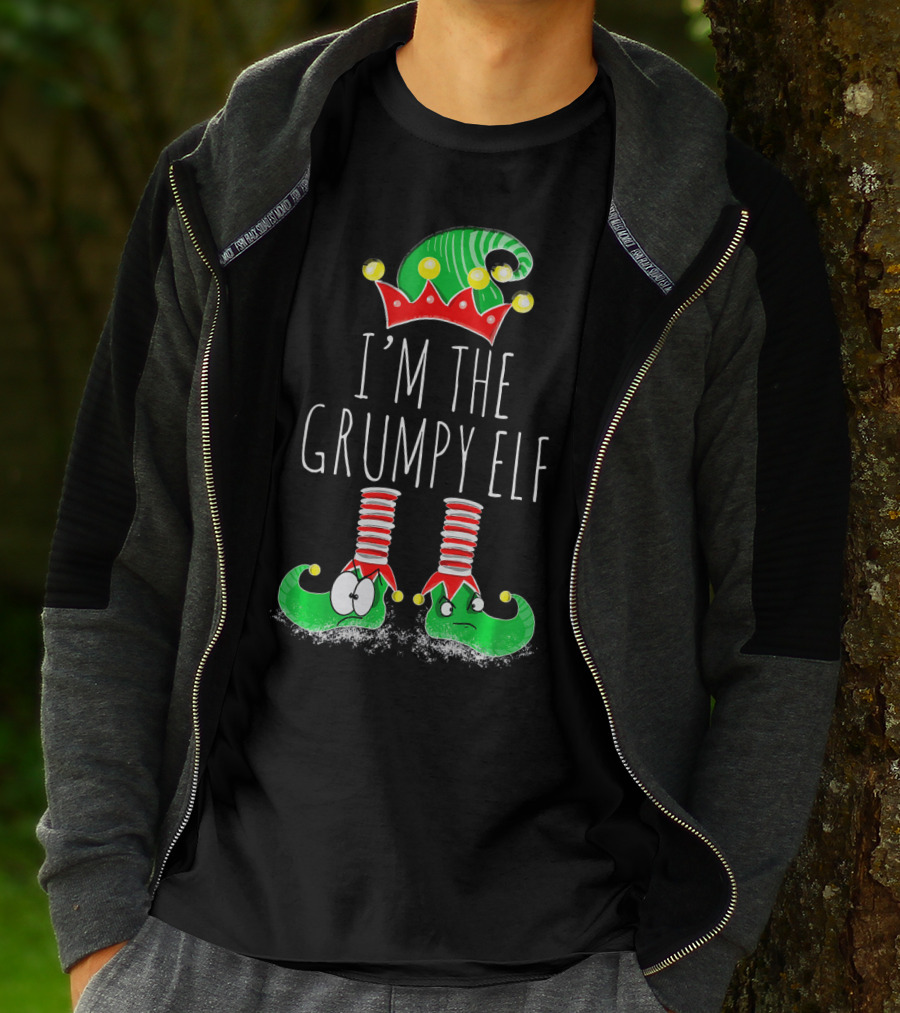 I'm The Grumpy Elf Christmas Elf Matching Family Me T-Shirt