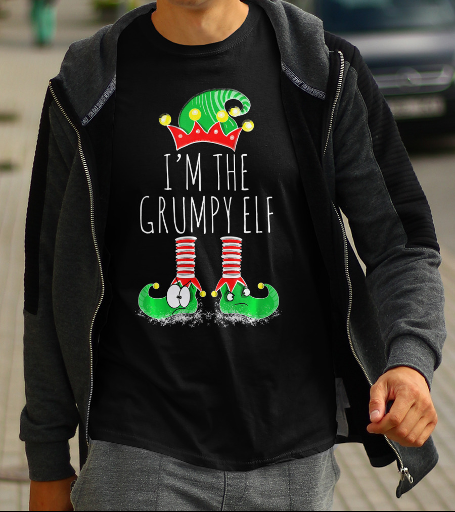 I'm The Grumpy Elf Christmas Elf Matching Family Me T-Shirt