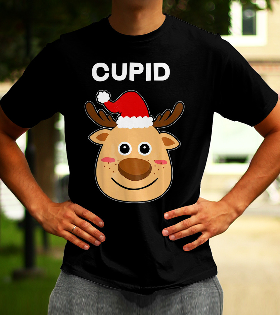 Santa Hat Reindeer Cupid T-Shirt