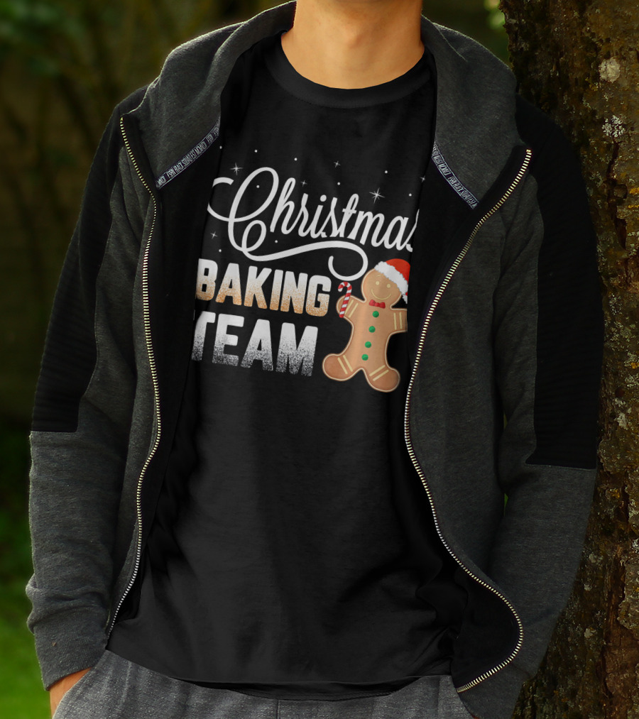 Christmas Baking Team Gingerbread Candy Cane Holiday T-Shirt