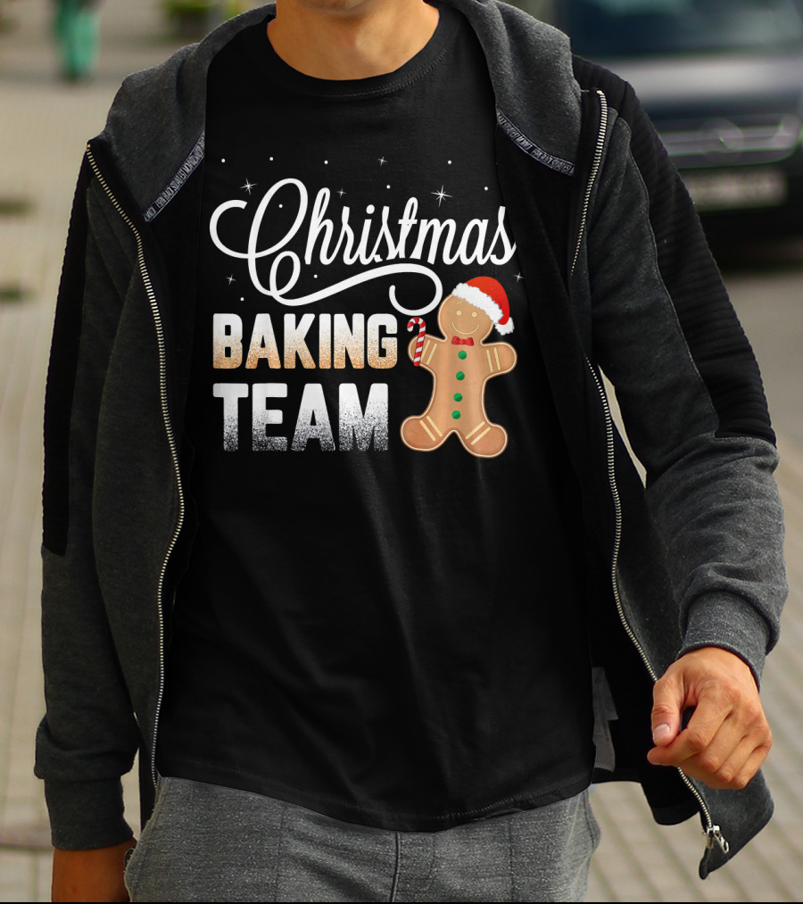 Christmas Baking Team Gingerbread Candy Cane Holiday T-Shirt