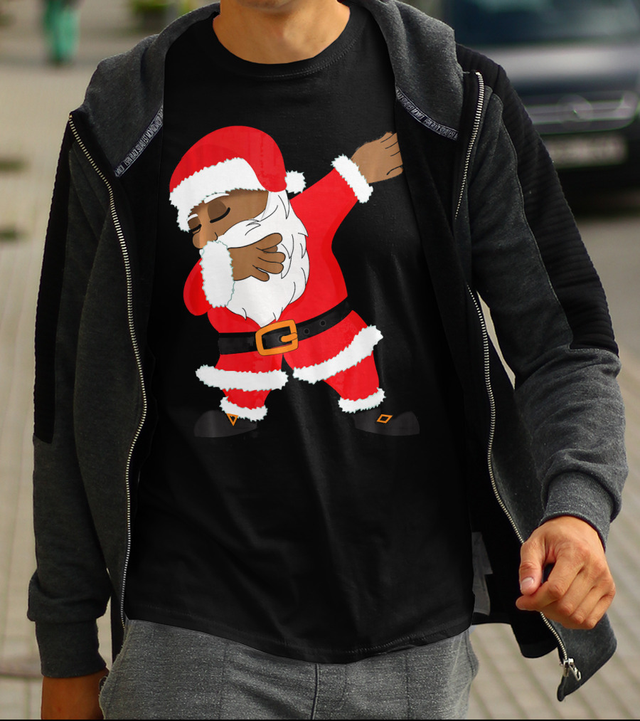 Dabbing Santa Funny Christmas Dab Festive Hip Hop Style Santa Claus T-Shirt