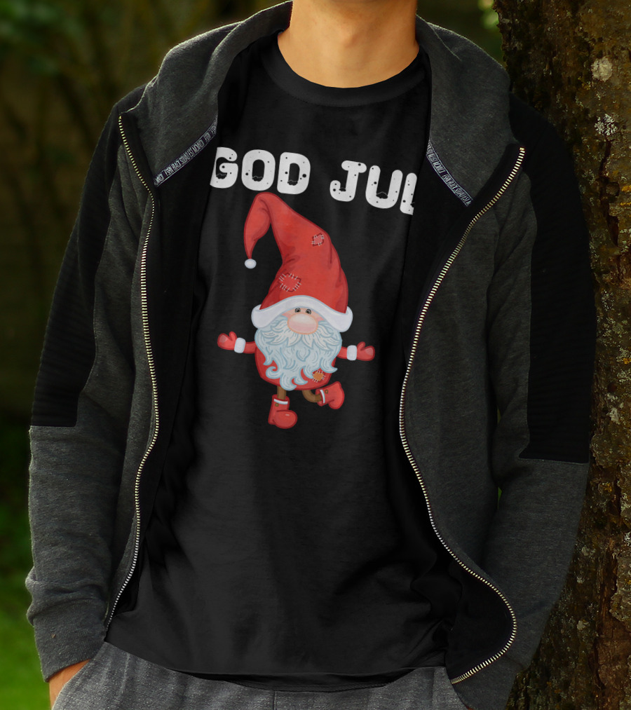 God Jul Santa Claus Swedish Merry Christmas Sweden T-Shirt