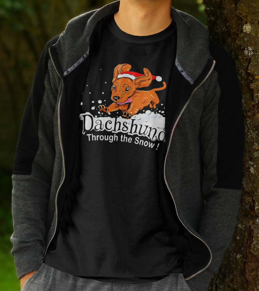 Dachshund Through The Snow T-Shirt