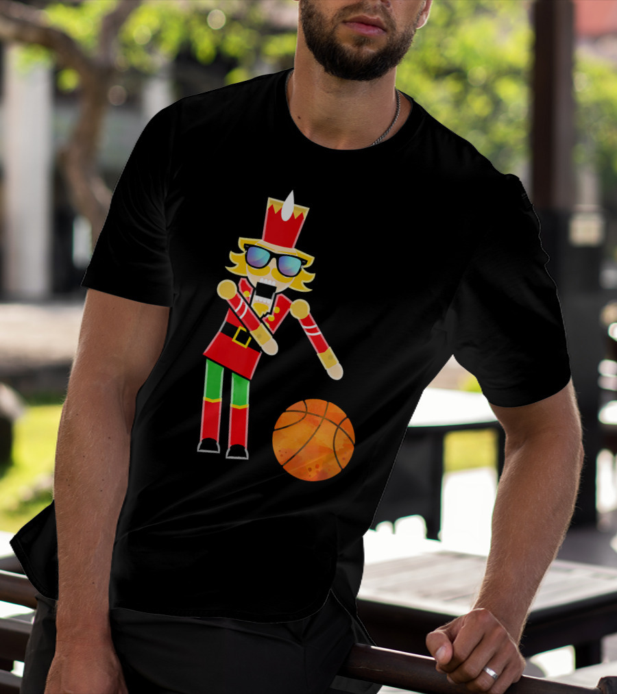Christmas Nutcracker Basketball Floss Dance T-Shirt