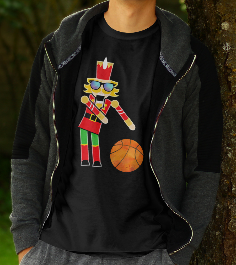 Christmas Nutcracker Basketball Floss Dance T-Shirt