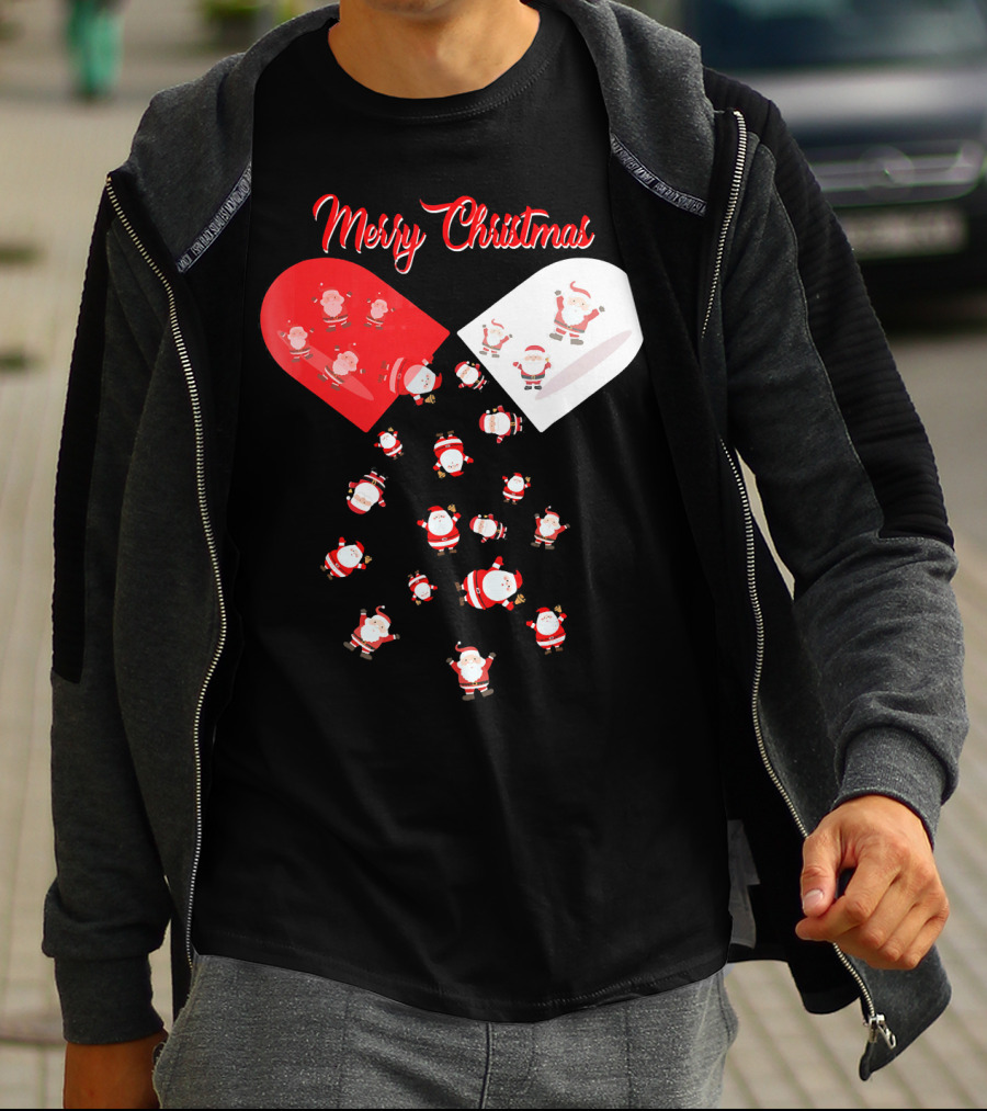 Merry Christmas Santa Capsule Fun T-Shirt